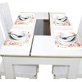 thumbnail image 4 of Rabbits Flowers Leaves 12×18 inch Placemats Heat Resistant Washable Foldable Rectangular Placemats Set Decoration Indoor Outdoor for Kitchen Dining Table 1PC, 4 of 8