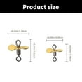 thumbnail image 5 of Necvior 10Pcs Stainless Spinnerbait Props Plug Casting Fly Propeller Spinnerbait DIY Fishing Lures Topwater Fishing Lures, 5 of 10