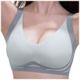 thumbnail image 1 of Gubotare Sports Bras for Women High Impact Sports Bras for Women High Support High Impact Sports Bras for Women Large Bust Push up Racerback Workout Running Bra (Grey,XXL), 1 of 5
