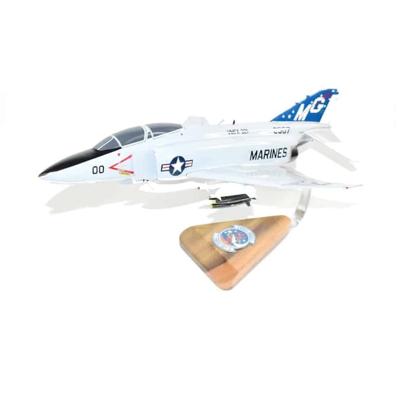 VMFA-321 (1978) F-4J Model, 1/42 (18") Scale, Mahogany, Marines, Fighter