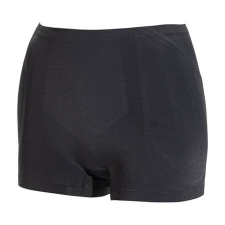 Clearance Cqxid525 Women s Seamless Underwear Ladies  Solid Color Flat Angle Buttock Lifting Artifact Buttock Latex Pad Buttock Shaping Black