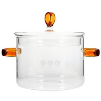 Pretyzoom Clear Pot Glass Cook Pot Frying Pan Soup Pot Soup Cooking Pot Kitchen Pots Glass Saucepan Transparent Pot Baby