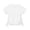 White, variant on Kids Clothes for Girls White T Shirt Slim Fit Drawstring Side Girls 5-6 Years Clothes