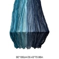 thumbnail image 3 of Gradient Crinkle Sheer Gauze Table Runner, Soft Flowy Draping Design, Foldable Reusable Halloween Table Accent, Multi Tone Runner for Wedding Birthday Cake Table Decoration, 3 of 6