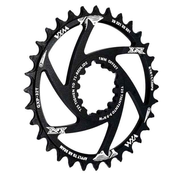 Plato y bielas de bicicleta Pedivela inferior hueco ultraligero plato simple para MTB 30T