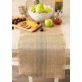 thumbnail image 2 of DII Jute Burlap Collection Kitchen Tabletop, Table Runner, 14x108, Middle Stripe Artichoke, 2 of 7