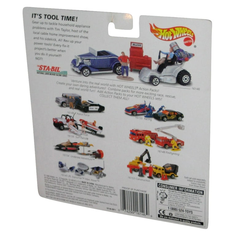 Hot Wheels Home Improvement 1996 Action Pack Toy Car Figure Set 33 Ford Convertible Dixie Chopper Walmart
