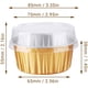 thumbnail image 2 of Disposable Ramekins, Gold 50pcs 5oz Mini Aluminium Foil Baking Cups with Lids Creme Brulee Cupcake Liners, Desert Cheesecake Pans Flan Molds Tin Cups Containers for Party Favor Birthday, 2 of 5