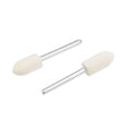 thumbnail image 3 of Ruedas de pulido de puntos montados de fieltro de lana de 8mm cónicas con vástago de 1/8 pulgadas para herramienta rotativa 24pcs, 3 of 4