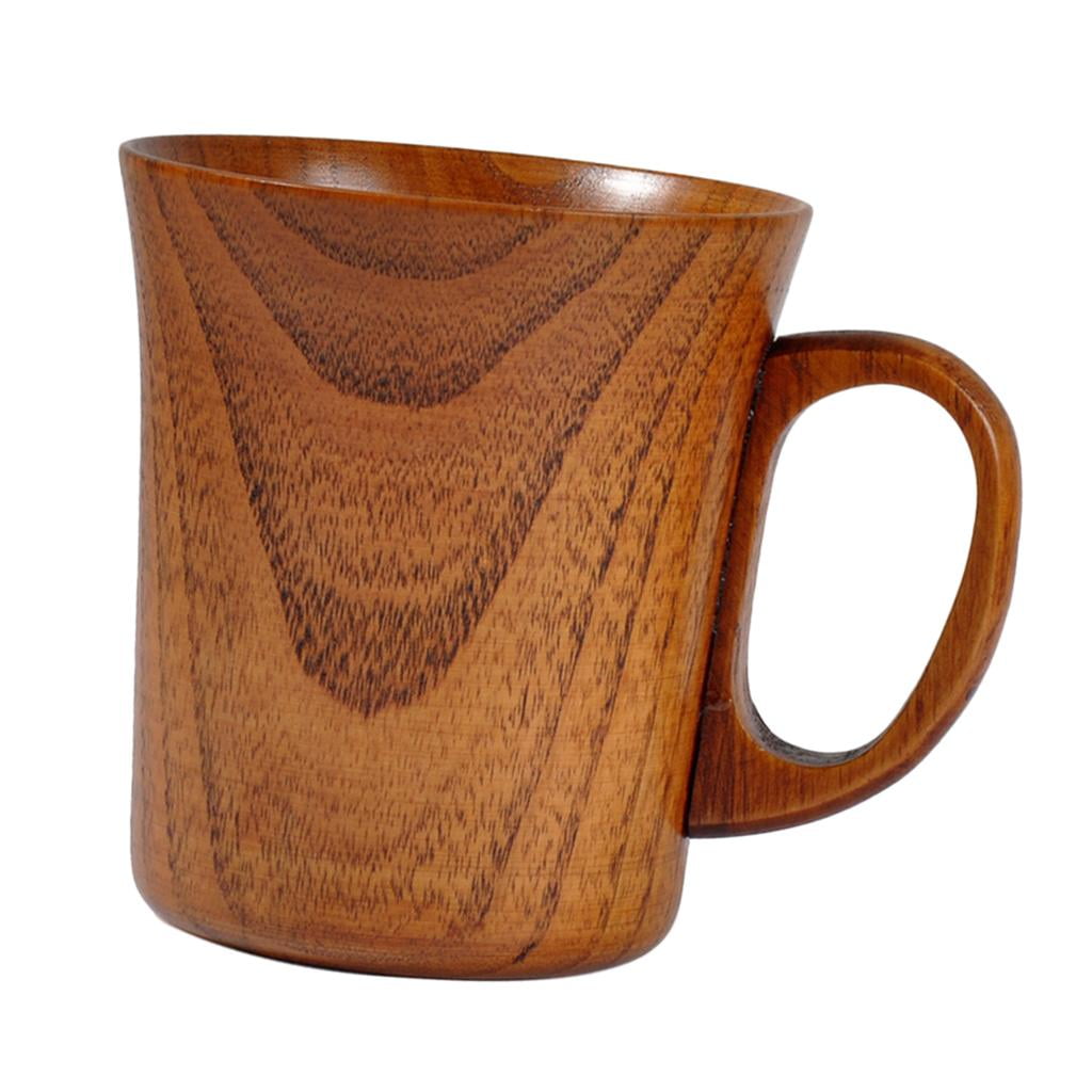 Handmade Wooden Barrel Shaped Beer Mug Natural Eco-Friendly Classical Wooden Drinking Cup 