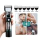 thumbnail image 1 of Cortadora de pelo profesional, cuchilla de cerámica, resistente al agua, eléctrica, inalámbrica, cortadora de pelo, máquina de corte de pelo con pantalla LED para hombres JFHHH pequeña, 1 of 5