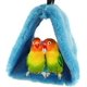 thumbnail image 1 of 1 Uds Keersi azul invierno cálido Nido de Pájaro casa refugio para loro periquito cacatúa Amazonas cacatúa canario Lovebird jaula de pinzón juguete, 1 of 5