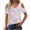Pink, variant on WCMZJ Women Tops Cute Open Shoulder V Neck Blouse Star Print Summer Short Sleeve Tee Shirt Green XL