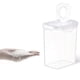 thumbnail image 3 of Recipiente de Plástico Transparente para Almacenar Alimentos de Cocina con Sello Hermético, 1 L/1,8 L/2,6 L, para Organizar Granos y Despensa, Apto para Refrigerador., 3 of 5