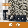thumbnail image 2 of WOWSTAR 10-Sheet Peel and Stick Backsplash Tile for Kitchen Wall, Back Splash Stick On Tiles for Kitchen (12"x12", Tan), 2 of 7