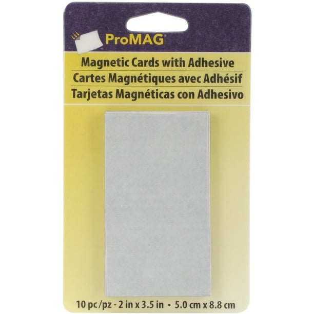 ProMag Magnets Adhésifs pour Cartes de Visite-2"X3.5" 10/Pkg
