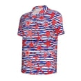 thumbnail image 2 of Balery Sea Stars Printed Men’s Short Sleeve Polo Shirt, Midweight Men's Shirt,Golf Polo shirts -3X-Large, 2 of 9