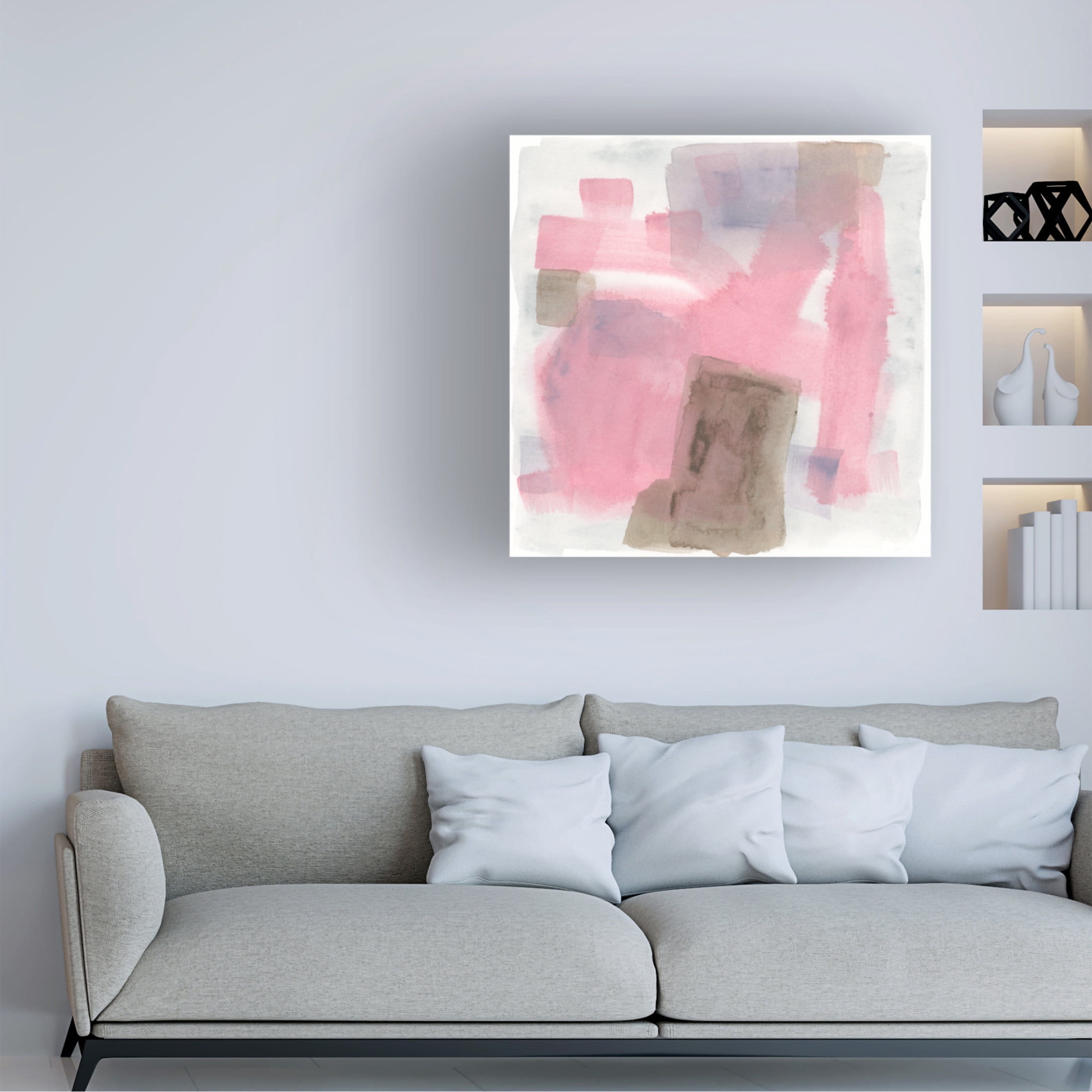 Trademark Fine Art June Erica Vess Luz Rosa II Canvas Wall Art