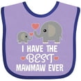 thumbnail image 3 of Inktastic Best Mawmaw Ever Grandchild Boys or Girls Baby Bib, 3 of 4