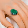 thumbnail image 3 of Green Onyx 925 Sterling Silver Ring, 18X13 mm Oval Gemstone Ring, Green Ring, Christmas Gift, Unique Jewelry Ring, Adjustable Ring V4160R2177216.5, 3 of 4
