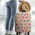 thumbnail image 2 of Pink Christmas Dinosaurs Pattern Luggage Cover Fashion Suitcase Cover Baggage Covers Fit 25-28 Inch Luggage (Go Travel), 2 of 5