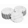 thumbnail image 2 of Inkdotpot 100 Pack Happy Birthday Favor Paper Tags Craft Real Silver Foil Hang Tags, 2 of 6
