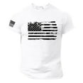 thumbnail image 4 of Independence Day Men's Patriotic American Flag T-Shirt Stylish USA Flag Graphic Tee Comfortable Casual Wear for Independence Day, 4 of 4