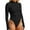 Black, variant on Bodysuits for Womens Mock Neck Long Sleeve Body Suits Going Out Outfits Baisc Leotards Tops Onesie Shirts