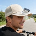 thumbnail image 5 of USB Solar-Powered Fan Hat, Solar Charging Sun Hat, LED Display Cooling Hat, Mesh Baseball Cap with Fan, Outdoor Sun Protection Hat for Men and Women （Beige）, 5 of 7