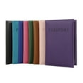 thumbnail image 6 of Porfeet Travel Passport ID Card Cover Holder Case Faux Leather Protector Skin Organizer,Purple, 6 of 9