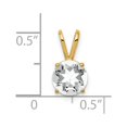thumbnail image 4 of 14k Yellow Gold Cubic Zirconia Casted Pendant, 4 of 4