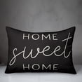 thumbnail image 3 of Creative Products Black Home Sweet Home 14x20 Indoor / Outdoor Pillow, 3 of 3
