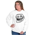 thumbnail image 4 of Troll Face Original Meme Smile Mad Sweatshirt for Men or Women Brisco Brands L, 4 of 6