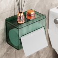 thumbnail image 5 of 1 Pc Wall Tissue Box Holder, Acrylic Wipes Storage, Clear Napkin Dispenser Case, Space Saving Mountable Design, Easy Refill Access, Ideal for Bathroom, Kitchen, Bedroom, 6.8x3.5x5.3 Inch, White, 5 of 5