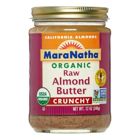 Maranatha Almond Butter Raw, Crunchy, 12 Oz