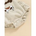 thumbnail image 7 of FEORJGP Infant Baby Girls Casual Rompers 0 3M 6M 12M 18M Toddler Fly Sleeve Jumpsuits Fuzzy Duck/Cow Embroidered Ruffles Bodysuits with Headband Kids Cute Fashion Summer Clothes for Daily Party, 7 of 7