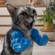 thumbnail image 3 of Creative 3D Printed Giant Hulk Arm Necklace for Pet Cats Hilarious Toy Costume Accessory for Cats & Dogs, 3 of 5