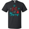 thumbnail image 3 of Inktastic Let It Snow, Snowflakes, Trees, Christmas, Xmas T-Shirt, 3 of 5
