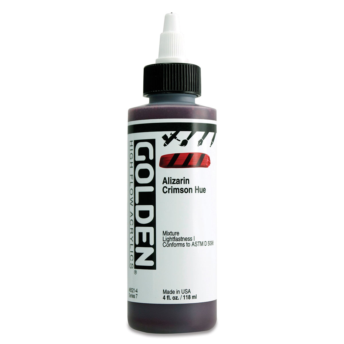 Golden� High Flow Acrylic, 4 oz., Alizarin Crimson Hue