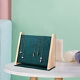 thumbnail image 4 of Soporte organizador de joyas para collares, adornos de madera resistentes para colgar para mujeres Verde, 4 of 9