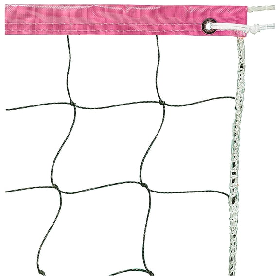 Champion Sports Vinyl Volleyball Nets White 32 ft x 3 ft x 4 in Sq Mesh for Beach, Indoor, and Outdoor