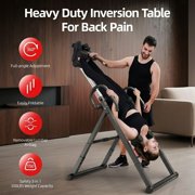 HARISON Inversion Table for Back Pain with 300 LBS Capacity, Heavy Duty Inversion Table Spinal Decompression Equipment for Home Gym