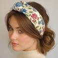 thumbnail image 3 of Wrapables Wide Knotted Headbands, Top Knot Headbands for Women and Girls, Floral, 3 of 6