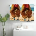 thumbnail image 2 of Nawy Chicken Sunglasses Beach Towels 2-Pack, Kitchen Towels for Kitchens, Bathrooms, Showers, 27.5x16in 27.5*16in, 2 of 6