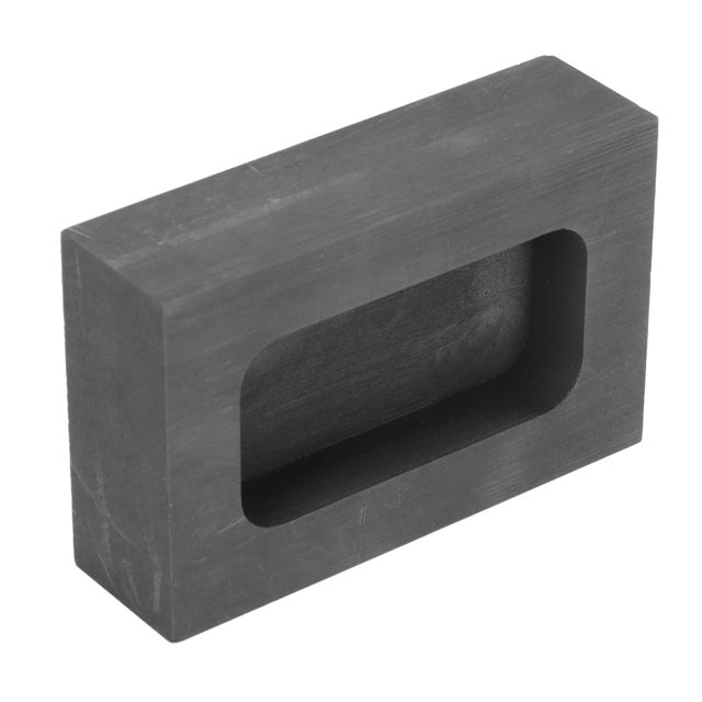 Moldes de fundición, molde de grafito, moldes de grafito externos de 70x45x20 mm para fundición de metal, molde de fundición de grafito, parte superior de la línea
