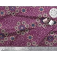 thumbnail image 2 of Soimoi Velvet Fabric Floral & Paisley Decorative Decor Fabric Printed Yard 58 Inch Wide, 2 of 3