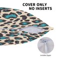 thumbnail image 4 of Multi-Size Linen Sofa Pillow Cover Invisible Zipper Open And Close Strong Use For Sofa Chair Garden Sofa Car Leopard Print Style Paleturquoise_3 20"X20", 4 of 7