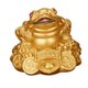 thumbnail image 2 of Rana Dinero Sapo Fortuna Zulema Jin Chan Chu Decoración de Feng Shui chino 5.5x4.8x3.8cm Oro, 2 of 7