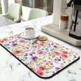 thumbnail image 3 of Watercolor Flower Farmhouse Rustic Drying Mat Absorbing Bar Mat Collapsible Bar Mats for Shop Countertops (19.5x12in,Set Of 2), 3 of 7