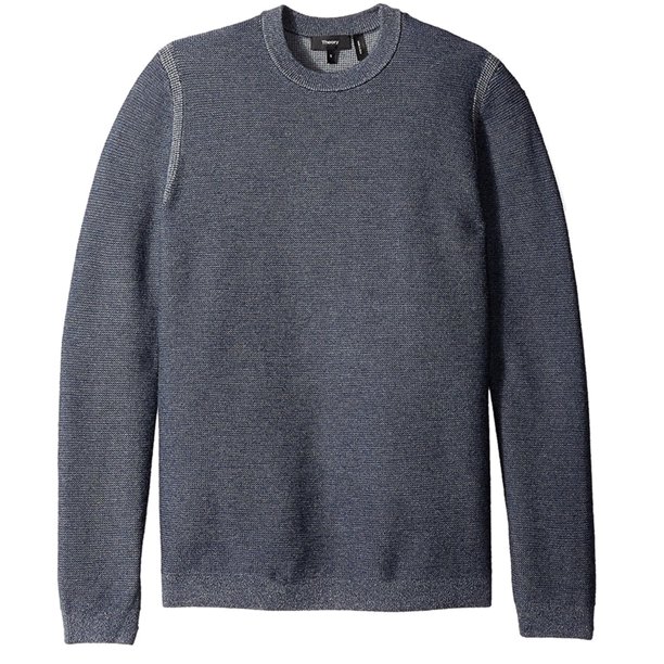 Theory suéter de punto para hombre, azul, grande Theory Pull-over